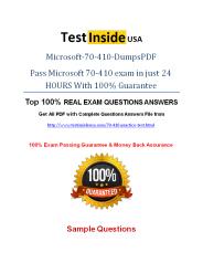 70-410 Questions Answers