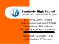 Seminole High School PowerPoint PPT Presentation