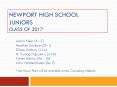 Newport High School juniors Class of 2017 PowerPoint PPT Presentation