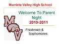 Welcome To Parent Night PowerPoint PPT Presentation