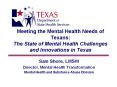 Meeting the Mental Health Needs of Texans: The State of Mental Health Challenges and Innovations in Texas PowerPoint PPT Presentation