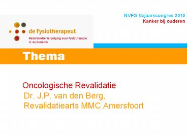 Oncologische Revalidatie