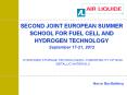 SECOND JOINT EUROPEAN SUMMER SCHOOL FOR FUEL CELL AND HYDROGEN TECHNOLOGY September 17-21, 2012 PowerPoint PPT Presentation