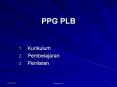 PPG PLB PowerPoint PPT Presentation