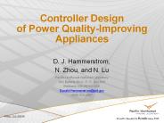 Controller Design of Power Quality-Improving Appliances