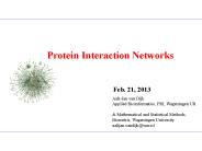 Protein Interaction Networks
