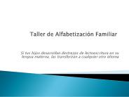 Taller de Alfabetizaci