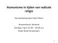 Humanisme in tijden van radicale religie PowerPoint PPT Presentation