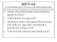 Bell Work Use the timeline on 24-25 to answer the following questions PowerPoint PPT Presentation