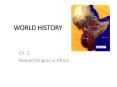 WORLD HISTORY PowerPoint PPT Presentation