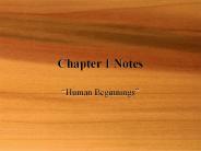 Chapter 1 Notes
