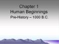 Chapter 1  Human Beginnings PowerPoint PPT Presentation