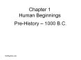 Chapter 1  Human Beginnings PowerPoint PPT Presentation