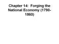 Chapter 14: Forging the National Economy (1790-1860) PowerPoint PPT Presentation