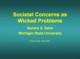 Societal Concerns as Wicked Problems PowerPoint PPT Presentation