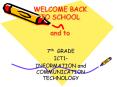WELCOME BACK TO SCHOOL and to PowerPoint PPT Presentation