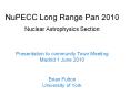 NuPECC Long Range Pan 2010 PowerPoint PPT Presentation
