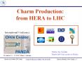 Charm Production: from HERA to LHC PowerPoint PPT Presentation
