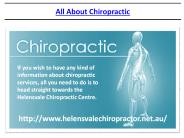 All about chiropractic