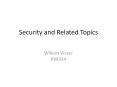 Security and Related Topics PowerPoint PPT Presentation