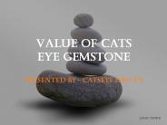 VALUE OF CATSEYE GEMSTONE