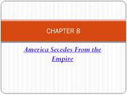 America Secedes From the Empire