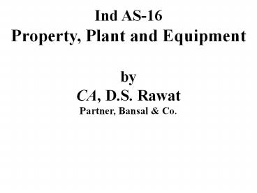 Ind AS-16