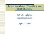Perception-Based Classification (PBC) System