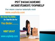PSY 240 Instant Education/uophelp
