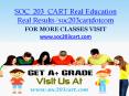 SOC  203  CART Real Education Real Results/soc203cartdotcom PowerPoint PPT Presentation