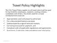 Travel Policy Highlights PowerPoint PPT Presentation