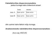 Kahefaktoriline%20dispersioonanal