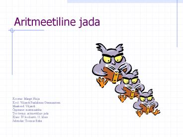 Aritmeetiline%20jada