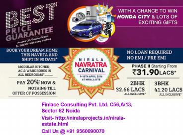 Nirala Estate Noida Extension Call@ 9560090070
