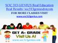SOC 313 GENIUS Real Education Real Results/soc313geniusdotcom PowerPoint PPT Presentation