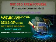 SOC 315 (new) Instant Education/uophelp