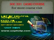 SOC 331 (ash) Instant Education/uophelp