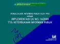 PENGELOLAAN INFORMASI PUBLIK OLEH PPID PowerPoint PPT Presentation