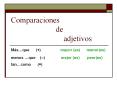 Comparaciones            de                adjetivos PowerPoint PPT Presentation