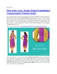 Pick of the week: Purple Printed Embellished Long georgette Women's Kurti PowerPoint PPT Presentation