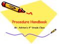 Procedure%20Handbook PowerPoint PPT Presentation