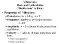 Vibrations Back and Forth Motion ( PowerPoint PPT Presentation