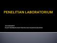 PENELITIAN LABORATORIUM PowerPoint PPT Presentation