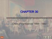 Crisis of Confidence, 1969 - 1980