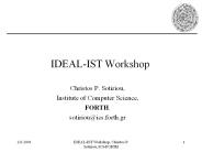 IDEAL-IST Workshop