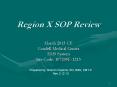 Region X SOP Review PowerPoint PPT Presentation