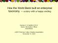 How the World Bank built an enterprise taxonomy -- a story with a happy ending PowerPoint PPT Presentation