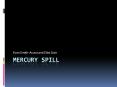 Mercury Spill PowerPoint PPT Presentation