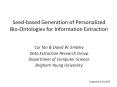 Seed-based Generation of Personalized Bio-Ontologies for Information Extraction PowerPoint PPT Presentation