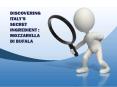 DISCOVERING ITALY’S SECRET INGREDIENT : MOZZARELLA DI BUFALA PowerPoint PPT Presentation